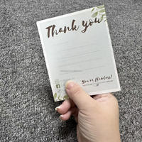 Cartes de vœux personnalisées Xty à faible MOQ avec impression numérique et estampage à chaud sur papier couché, logo/design graphique personnalisé accepté, Guangdong