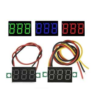 Bssy) Mini 0.36 Inch 0-30V Voltmeter 2 Draden 3 4 Cijfers Led Motorfiets Digitale Tester Display Meter - Product Image 2