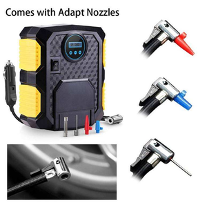 Compresseur d'air numérique ABS 12V portable pour voiture, <span class=keywords><strong>gonfleur</strong></span> de pneus 150 PSI avec lumière LED, outils d'urgence sans fil pour voiture - Product Image 4