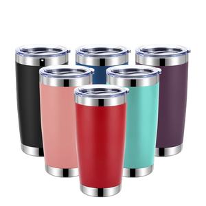 Vasos Térmicos de Acero Inoxidable con Aislamiento al Vacío de Doble Pared, 20oz/30oz, Logotipo Personalizado al por Mayor, Rendimiento Térmico de 6 a 12 Horas, para Viajes - Product Image 1