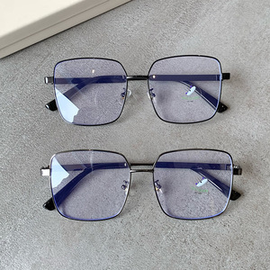Qianai – montures de lunettes carrées Me6-0852, monture complète, verres Pc anti-lumière bleue, unisexe, Style coréen, tendance, grande taille - Product Image 4
