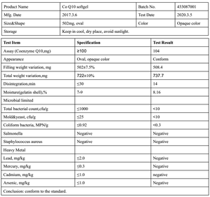OEM koenzim Co <span class=keywords><strong>Q10</strong></span> <span class=keywords><strong>100</strong></span> <span class=keywords><strong>mg</strong></span> vagan softgel suplemen makanan untuk dukungan energi seluler kesehatan jantung - Product Image 2