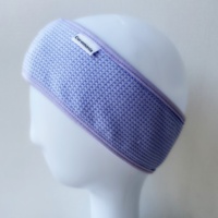 Bandeau gaufres de spa visage en coton, logo personnalisé, bandeau avec fermeture velcro réglable, pour salon de beauté et douche, pouces