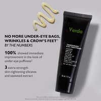 Crème tenseur instantanée pour les yeux Verda, marque privée, crème coréenne raffermissante pour les rides, les ridules et les poches sous les yeux