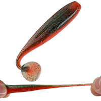 Leurres souples en plastique de 5 cm, 6 cm, 7 cm, avec queue en T, leurres souples bioniques, appâts souples de simulation, leurres de pêche artificiels en PVC, appâts pour truites, queue de pagaie