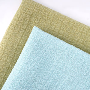 कस्टम डिजाइन 97% पॉलिएस्टर 3% स्पैन्डेक्स 3 डी जाली जैक्वार्ड फूल ठोस रंग शिफॉन बुलबुला क्रेप स्कर्ट के लिए कपड़े - Product Image 1