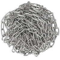 Chaîne à maillons en spirale de 3/16 po pour usage intensif, en acier inoxydable 304, chaîne de suspension métallique à maillons soudés, vente en gros