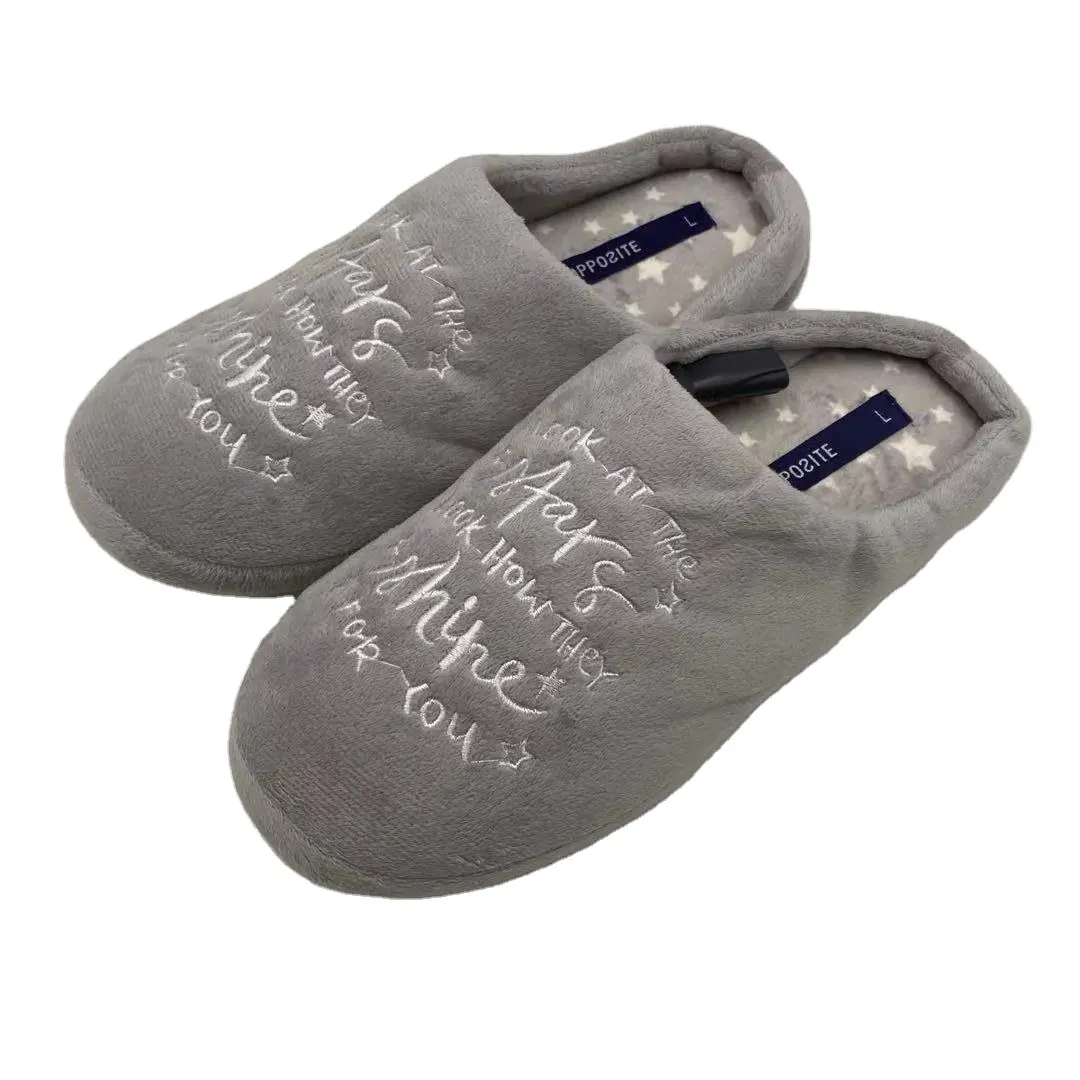 Wholesale fashion winter warm personalized ladies daily use bedroom slippers