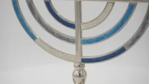 Hanukkah menorah chín chi nhánh Do Thái menorah judaica Tôn Giáo nến