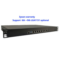 Chasis de Computadora para Montaje en Rack 1U, Intel LGA1151 Core I5 I7, 8 Puertos LAN de 2.5Gbe, 4 Puertos SFP+, Dispositivo de Firewall 2U, Carcasa de Servidor de Seguridad de Red