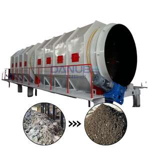 Usine de tri des déchets de déponement, Crible rotatif pour déchets, Ligne d'incinération des déchets ménagers - Product Image 1