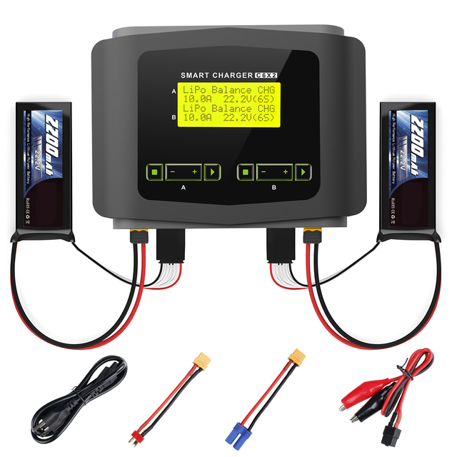 New Arrival 150W 10A Smart Car Battery Charger Dual Channel Fast Charging for Electric Cars Compatible Various RC TOY Batteries