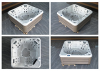 Jacuzzi de Lujo para Exteriores con Capacidad para 6 Personas, Spa con Hidromasaje y Jets de Masaje, Precio de Fábrica, para Uso Residencial y Comercial, Venta al Por Mayor