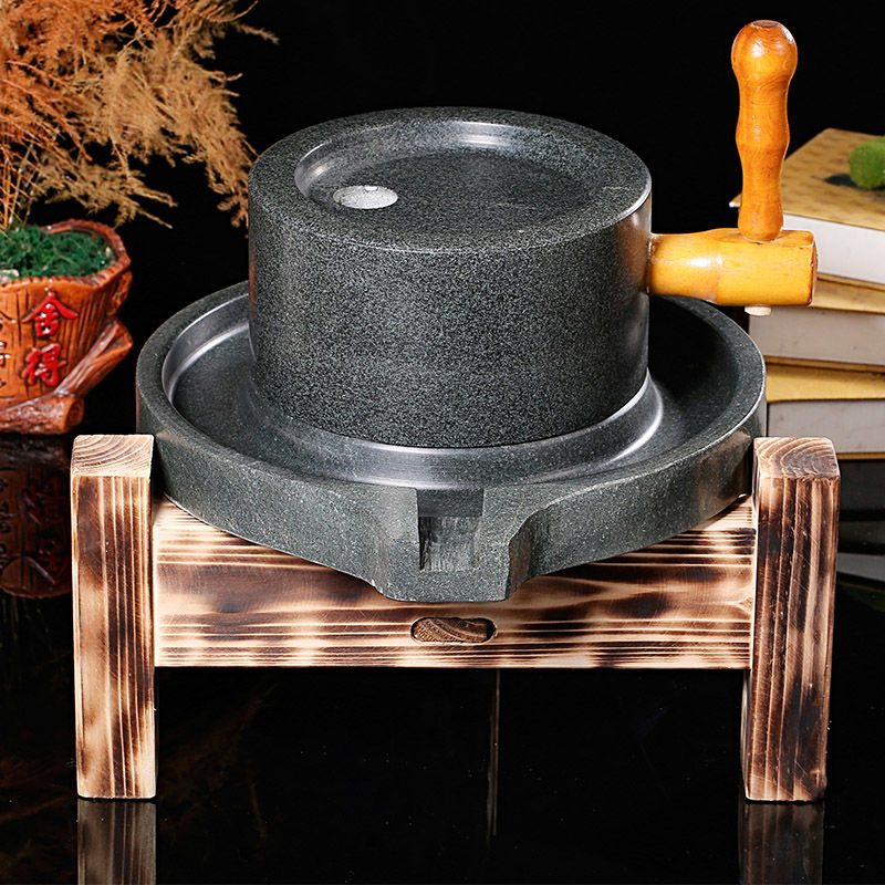 Соевая каменная мельница/каменная мельница с деревянной рамой