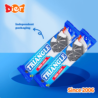 ODM Candy Venta al por mayor Etiqueta privada personalizada Halal Galletas crujientes Stick Triángulo Sabor a leche Esquina crujiente Snack Barra de chocolate