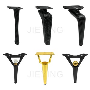 Jieying Nouveau Moyen-Orient Meubles Pieds Accessoires <span class=keywords><strong>Faucille</strong></span> Forme Ondulation De L'eau Tv Cabinet Matériel Or Canapé Jambes - Product Image 3