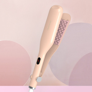 Minheng Hair <b>Straightener</b> <b>Comb</b> Tourmaline Ceramic Pink Green Dry Wet Use Perming Styling XN-828-1 - Product Image 2