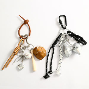 <span class=keywords><strong>Sac</strong></span> de corde de tennis sur le thème du sport fait à la <span class=keywords><strong>main</strong></span> breloque nouveauté porte-clés en cuir PU avec pendentif suspendu pour <span class=keywords><strong>sac</strong></span> à <span class=keywords><strong>main</strong></span> accessoires de sport - Product Image 2