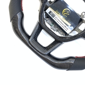 Volante de Fibra de Carbono Estilo Moderno para <span class=keywords><strong>Honda</strong></span> <span class=keywords><strong>Civic</strong></span> 11ª Gen./<span class=keywords><strong>2022</strong></span>-2023 Aucra Integra/Accord 12ª Gen. 2023+ - Product Image 3