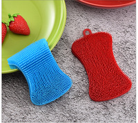 Brosse de nettoyage de fruits et légumes en silicone souple pour la cuisine