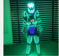 Vente chaude! Écran numérique LED Walker robot costume led fête robot costume adulte scène vêtements lumineux costume