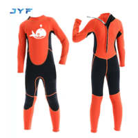 JYF Vente en gros de nouveaux produits : Combinaison de plongée pour enfants en néoprène orange 2,5 mm, matière saine