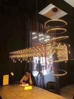 ECOJAS K3 Custom ized Moderne kreative LED Big Foyer Große Kristall Kronleuchter Lichter für Hotel