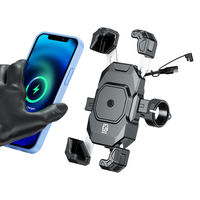 Support de téléphone sans fil étanche pour moto Kewig, support de téléphone pour vélo, support de téléphone pour moto, support de téléphone portable pour moto