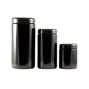 Tarros <span class=keywords><strong>de</strong></span> vidrio al por mayor Mir con tapa, 100ml, 250ml, 500ml, negros, UV, altos, redondos, violeta, a prueba <span class=keywords><strong>de</strong></span> olores, <span class=keywords><strong>de</strong></span> <span class=keywords><strong>boca</strong></span> ancha, para almacenamiento. - Product Image 5