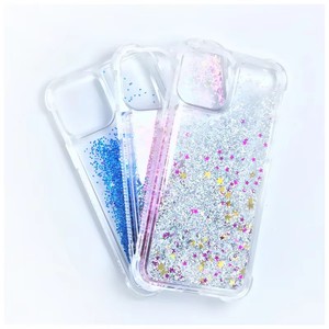 Funda de teléfono Bling con purpurina líquida negra personalizada con cordón TPU PC Quicksand funda de teléfono para iPhone 16 15 14 13 12 11ProMax <span class=keywords><strong>Samsung</strong></span> - Product Image 2