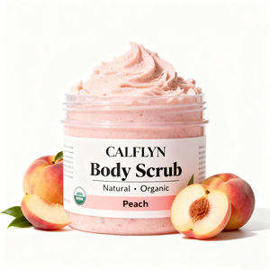 CALFLYN Scrub Corpo Naturale e Biologico all'Avocado/Fragola/Pesca/Mirtillo Esfoliante Idratante OEM/ODM Etichetta Privata - Product Image 5