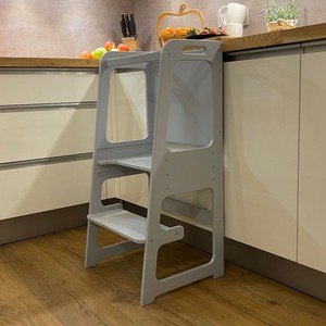 Tour d'apprentissage en bois tour d'enfant en bas âge aide de cuisine enfants chaise haute écologique moderne en bois massif bébé <span class=keywords><strong>Roking</strong></span> chaise bois 10 pièces - Product Image 6