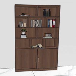 Solid Wood Modern 5-Tier <b>Floor</b>-to-Ceiling Living Room Bedroom Storage Bookshelf Multi-Function Office Bookcase - Product Image 1