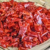 Chiles Rojos Cortados y Secos en Trozos de 0.5-1.5cm, Sabor Picante Intenso para Cocinar como Especia