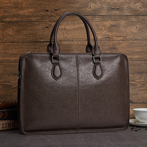 Sac à main pour <span class=keywords><strong>homme</strong></span> WilliamPOLO <span class=keywords><strong>en</strong></span> <span class=keywords><strong>cuir</strong></span> de vache véritable, sac messager haut de gamme, grand format, style souple, pour <span class=keywords><strong>ordinateur</strong></span> portable, imperméable - Product Image 2