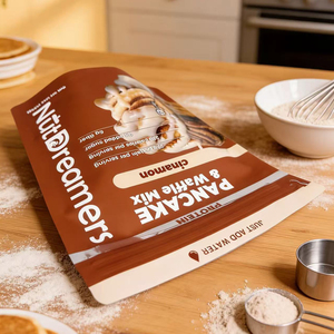 Customized Printed Moisture-Proof Reusable Upright <b>Plastic</b> Pouches for bakery protein cereal powder <b>packaging</b> Food Grade Bags - Product Image 3