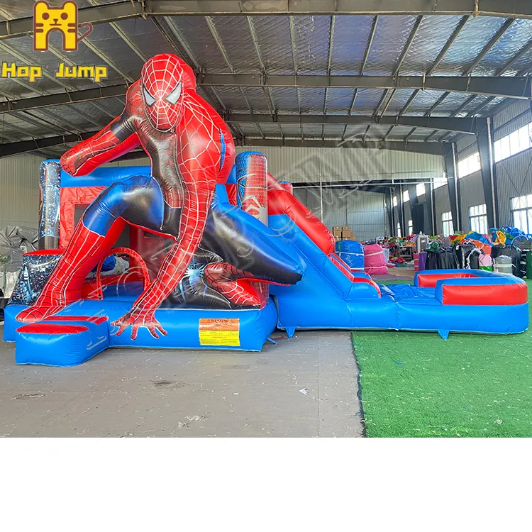 वाणिज्यिक trampoline पार्क inflatables उछाल घर महल inflatable स्पाइडरमैन कूद महल के लिए बिक्री