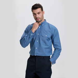 Fournisseur de vêtements de travail, chemise ignifuge personnalisée 12 <span class=keywords><strong>Cal</strong></span> pour hommes / Prix raisonnable, chemises de travail pour hommes - Product Image 2