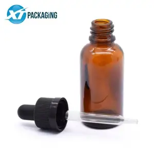 Tre Dropper 10Ml 15Ml 30Ml 50Ml Màu Hổ Phách Glass Dropper Chai Với Trẻ Em Kháng Nhỏ Giọt Có Nắp Đậy - Product Image 6