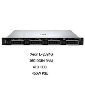 Nieuwe Dell Poweredge R250 Xeon E-2324G 16Gb Ddr4 Ram 4Tb Hdd Raid1 450W Voeding Aanpasbare 1u Rack Server Voor Smb - Product Image 1