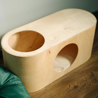 Salon chat hamac Place moderne chat caisse en bois chaton lit meubles pour animaux de compagnie