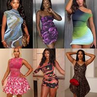 Robe sexy grande taille pour femme, style européen et américain, vente chaude, prix direct usine, vente en gros mixte