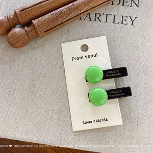 กิ๊บติดผมลูกปัดสีลูกกวาดสไตล์เกาหลีใหม่ของหลัวฝูเมิ่ง - หวานและน่ารัก - Product Image 6