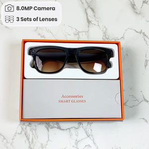 Gafas inteligentes XK One Pro con memoria de 4GB y cámara de 800W, para hombres y mujeres, con fotos y videos, traducción multilingüe e IA. - Product Image 2