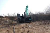 XLDRILL CS400A Foreuse de puits d'eau à changement de tige automatique, Moteur diesel, Boîte de vitesses, 91 kW, Chenilles 10 tonnes, Magasin de 270 m