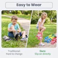 Patins à roulettes réglables pour enfants, intérieur/extérieur, vente en gros d'usine