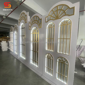 LEDA Nouvelle Arrivée : Grand Fond de Scène Acrylique Détachable Personnalisé en Forme de Porte et de Fenêtre pour Mariage, avec Éclairage - Product Image 2