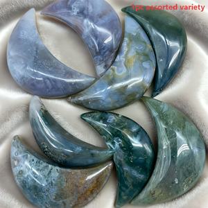 Vente en gros de pierres de cristal naturelles de qualité supérieure, style bohème, agate mousse, lune, pour décorations d'intérieur uniques et cadeaux de vacances - Product Image 6