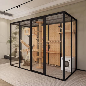 Grande armoire multifonction personnalisée pour animaux de compagnie <span class=keywords><strong>Maison</strong></span> DIY Tube en alliage d'aluminium <span class=keywords><strong>Toilette</strong></span> pour <span class=keywords><strong>chat</strong></span> Cage pour chien Villa pour <span class=keywords><strong>chat</strong></span> Chambre avec profilé en aluminium - Product Image 2