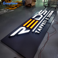 Letras LED Iluminadas Frontalmente para Exteriores, Letrero Personalizado con Letras de Canal para Tiendas, Restaurantes, Comercios Minoristas, Señalización de Fachadas